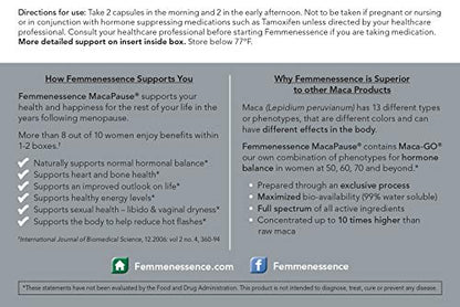 Femmenessence MacaPause – Clinically Proven for Post Menopause, Natural Hormone Balance Natural Health InternationalBuy Supplements Australia