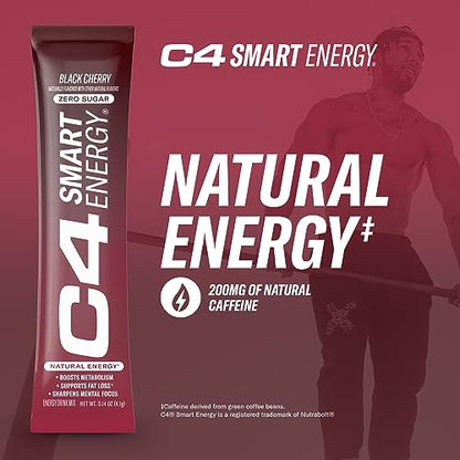 C4 Smart Energy Powder Stick Packs - Sugar Free Performance Fuel & Nootropic Brain CellucorBuy Supplements Australia