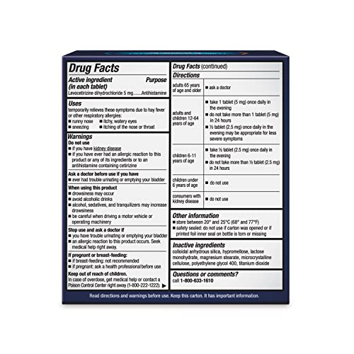 Xyzal Allergy Pills, 24-Hour Allergy Relief, 80-Count, Original Prescription Strength XyzalBuy Supplements Australia