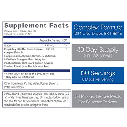 Creative Bioscience 1234 Diet Drops Extreme, 2 Fl Oz (4 Pack) Creative BioscienceBuy Supplements Australia