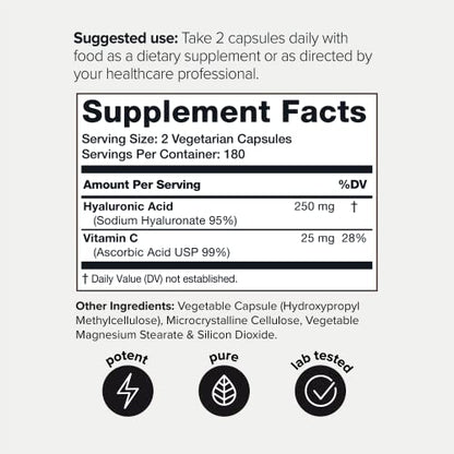 Toniiq Ultra High Purity Hyaluronic Acid Supplements - 95%+ Highly Purified and Bioavailab ToniiqBuy Supplements Australia