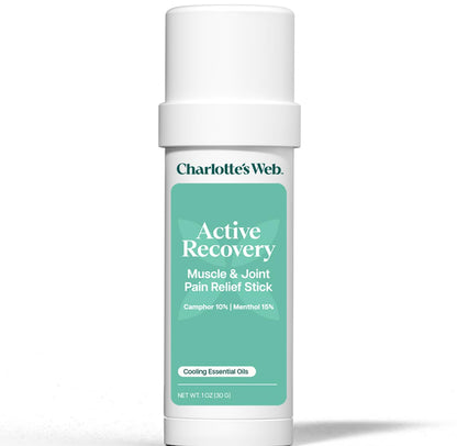 Charlotte's Web Active Recovery Muscle & Joint Pain Relief Stick 1oz Charlotte's WebBuy Supplements Australia