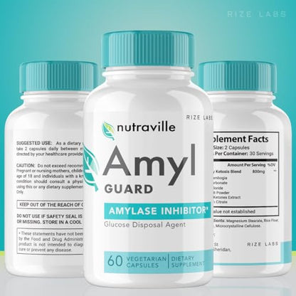 rize labs (2 Pack Nutraville Amyl Guard Dietary Supplement, Nutraville Amyl Guard Weight rize labsBuy Supplements Australia