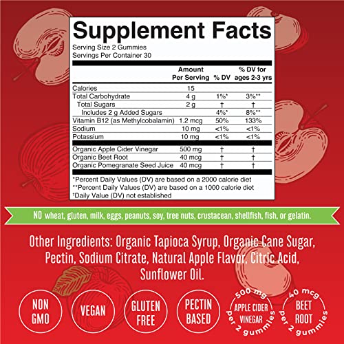 Mary Ruth's Apple Cider Vinegar Gummies, 60 CT MaryRuth OrganicsBuy Supplements Australia
