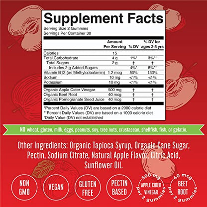 Mary Ruth's Apple Cider Vinegar Gummies, 60 CT MaryRuth OrganicsBuy Supplements Australia