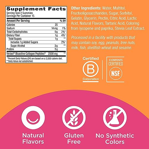 OLLY Collagen Gummy Rings, 2.5g of Clinically Tested Collagen, Boost Skin Elasticity & Reduce OLLYBuy Supplements Australia