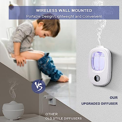 Aeeteek Shangri-la Wall Mounted Essential Oil Diffuser Aroma Oils Refill Rechargeable 4 Mist Modes AeeteekBuy Supplements Australia