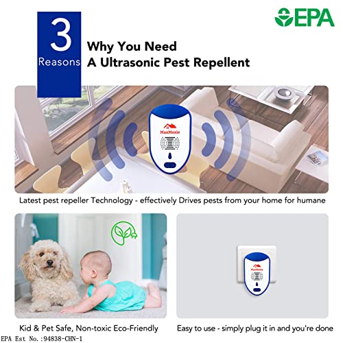 MaxMoxie Ultrasonic Pest Repeller, Humane Mice Control Electronic Insect MaxMoxieBuy Supplements Australia