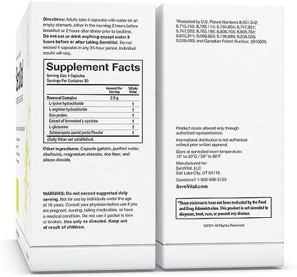 Sero-Vital Renewal Complex - Reverse The Signs of Aging - Clinically Tested to Increase Human Growth SerovitalBuy Supplements Australia