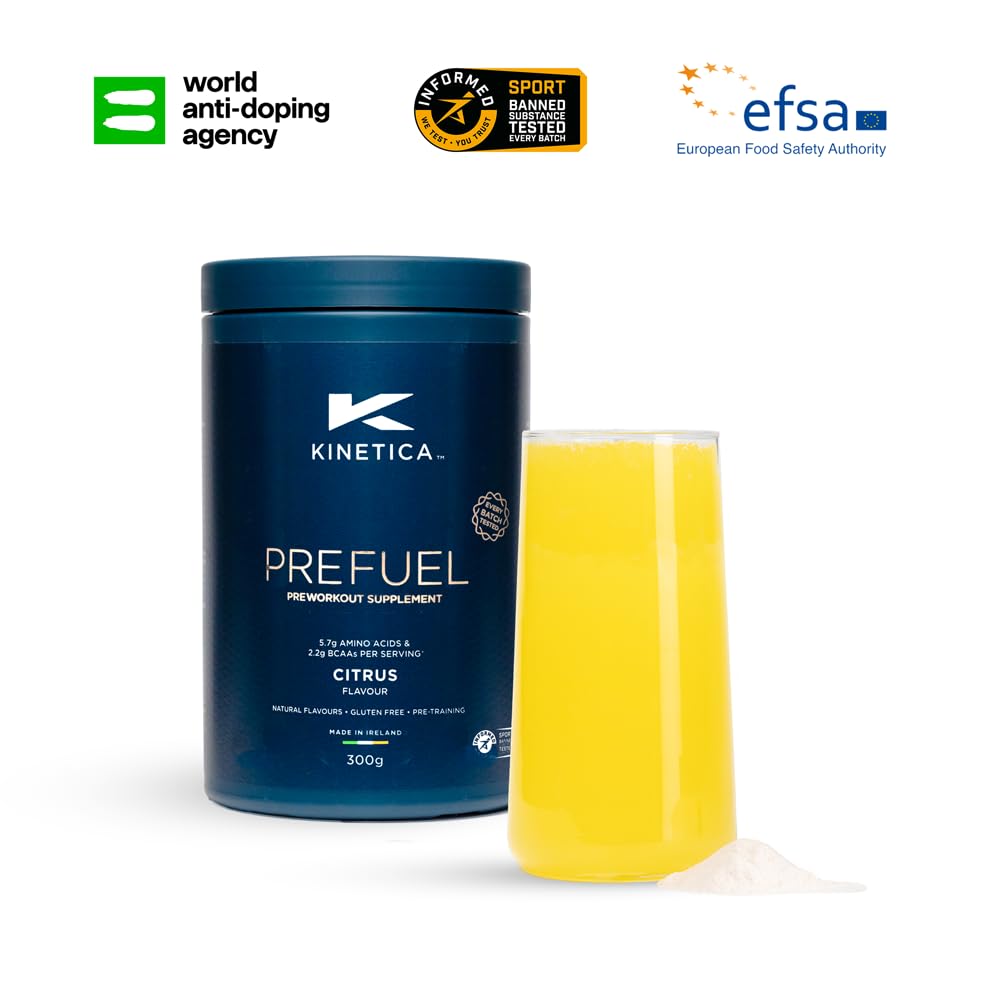 Kinetica PreFuel, Pre Workout, 5.7g Amino Acids & 2.2g BCAA's per Serving, 30 Servings KineticaBuy Supplements Australia