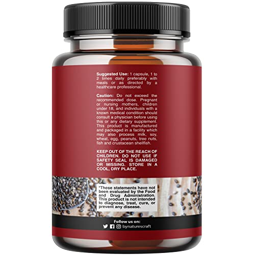 Potent Chia Seed Extract Pills for Men and Women Natural Supplement for Weight Loss Natures CraftBuy Supplements Australia