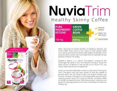 Nuvia Trim - Gourmet Instant Coffee for Weight Loss, with Garcinia Cambogia, Raspberry NuviaBuy Supplements Australia
