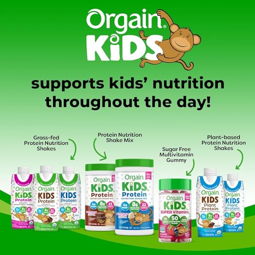 Orgain Organic Kids Nutritional Protein Shake, Strawberry - Kids Snacks with 8g Dairy OrgainBuy Supplements Australia
