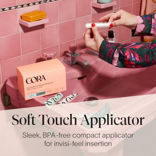 Cora Organic Applicator Tampons | Super Absorbency | 100% Organic Cotton, Unscented CoraBuy Supplements Australia