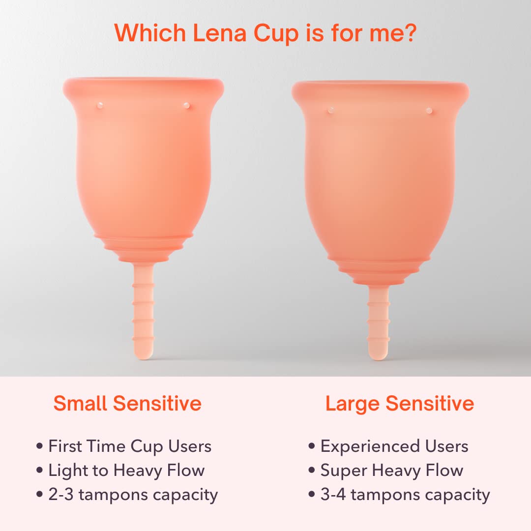 Lena Sensitive Menstrual Cup | Reusable Beginner Period Cup | Wear for 12 Hours LenaBuy Supplements Australia