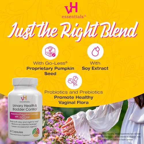 vH essentials Urinary Health & Bladder Control, Cranberry Extract, Prebiotics and Probiotics vH essentialsBuy Supplements Australia