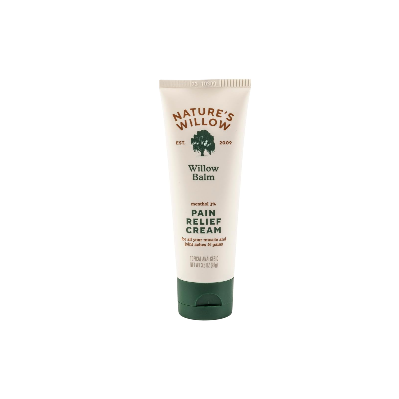Nature's Willow Willow Balm Natural Pain Relief Cream for Muscles & Joints | Fast-Acting with Willow Bark & Menthol | Free from Artificial Fragrances & Dyes | 1-Pack | 3.5 fl oz Nature's WillowBuy Supplements Australia