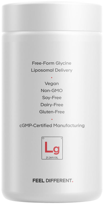Codeage Liposomal Glycine+ Supplement - Free-Form Glycine 1,500 mg with Liposomal Delivery - 2-Month Supply - Amino Acid Capsules - Protein Support - Glycine Vitamins - 180 Capsules CodeageBuy Supplements Australia