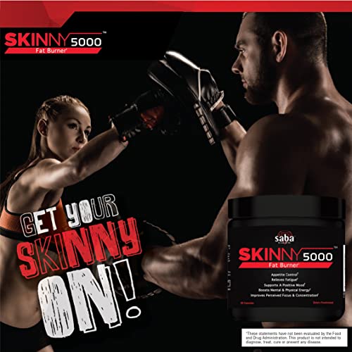 Saba Skinny 5000 -Fat Loss -Weight Loss-Appetite Control -Mild Jitter-Free Energy- Focus SabaBuy Supplements Australia