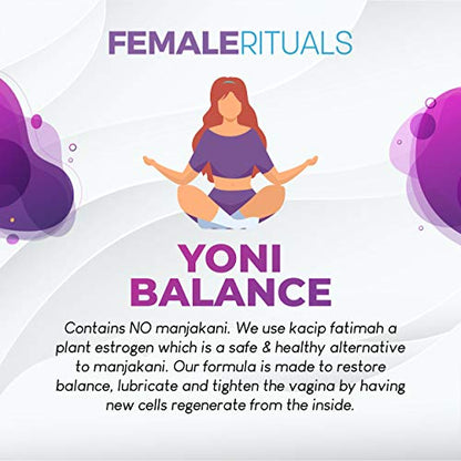 FEMALE RITUALS Yoni Balance Vaginal Tightening Pills 30 Pack - Vaginal Rejuvenation & Vagina Moisturizer FEMALE RITUALSBuy Supplements Australia
