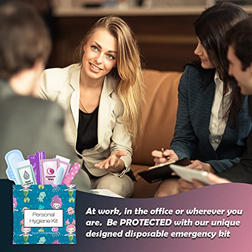 3 x Menstrual All-in-One Kits - Assorted Colors | Convenience on The Go | Single Period Kit Packs pH AdvantageBuy Supplements Australia