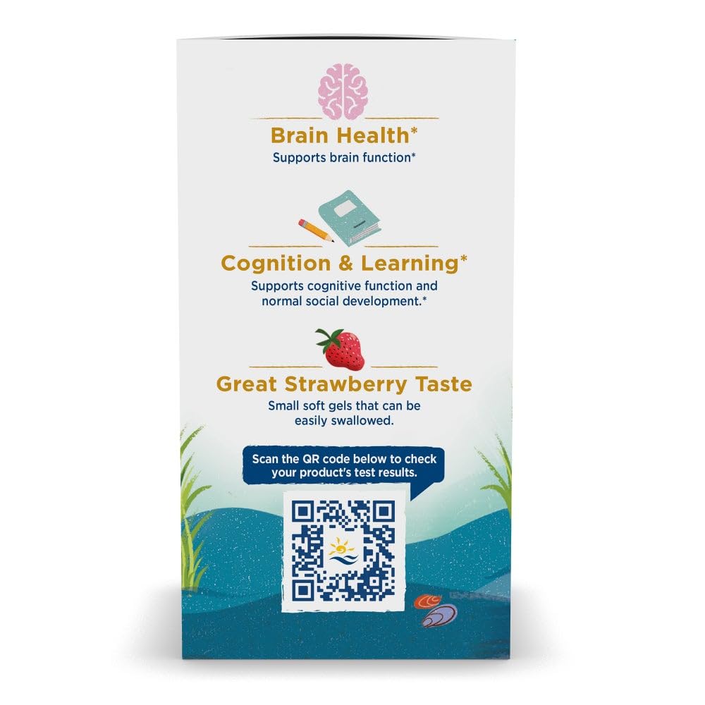 Nordic Naturals Ultimate Omega 2X Teen, Strawberry - 60 Mini Soft Gels - 1120 mg Total Omega-3s with EPA & DHA - Brain Health, Positive Mood, Social Development