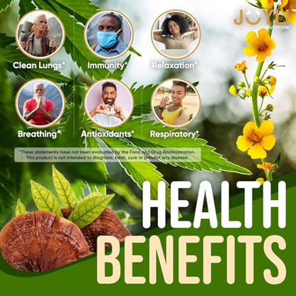 JOYLI Hemp Gummies - Natural Lung Cleanse with Mullein Leaf & Reishi JOYLI NutritionBuy Supplements Australia