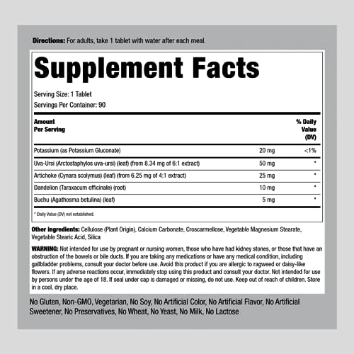Water Pill | 90 Tablets | Super Strength | with Potassium | Non-GMO, Gluten Free Supplement Piping RockBuy Supplements Australia