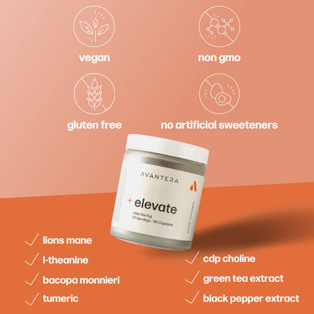 Avantera Premium Nootropic, Elevate | Energy, Focus, Mood, & Gut Health | 30 Day Supply AvanteraBuy Supplements Australia