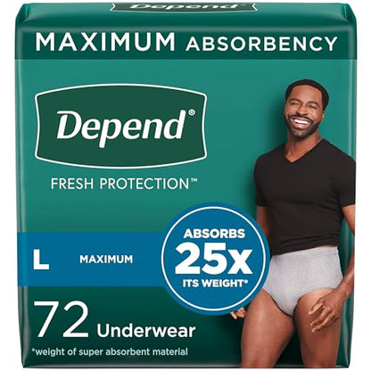 Depend Fresh Protection Adult Incontinence Underwear for Men DependBuy Supplements Australia