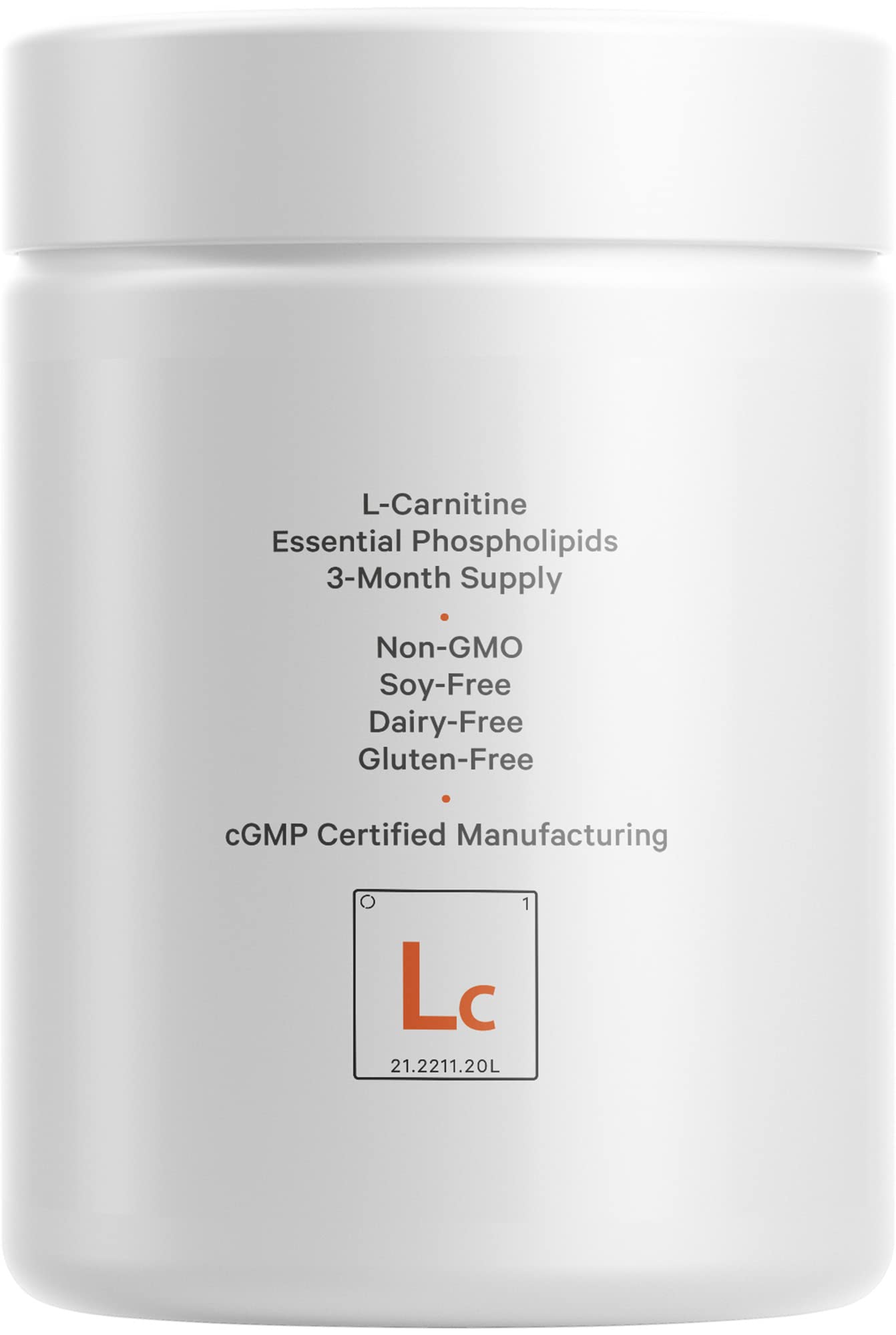 Codeage Liposomal L-Carnitine+ Supplement - 500 mg L-Carnitine L-Tartrate per Serving - Free-Form Amino Acid - Carnitine - Liposomal Delivery - Vegan, Non-GMO, Gluten-Free - 90 Capsules CodeageBuy Supplements Australia