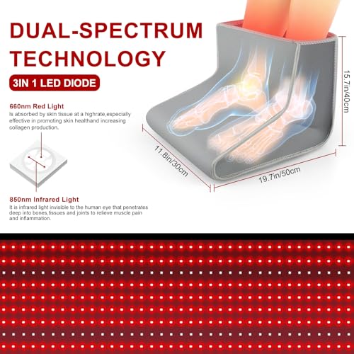 Red Light Therapy for Foot - Red Light Therapy Wrap, Near Infrared Red Light Therapy Device icerattletraBuy Supplements Australia