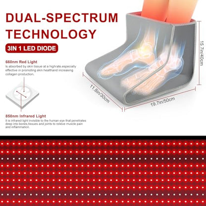 Red Light Therapy for Foot - Red Light Therapy Wrap, Near Infrared Red Light Therapy Device icerattletraBuy Supplements Australia