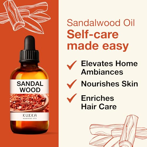 Kukka Sandalwood Essential Oils for Diffuser - 100% Natural Sandalwood Oil - Sandalwood Essential Oil KUKKA essential oilsBuy Supplements Australia