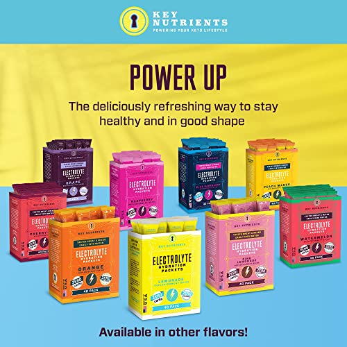 KEY NUTRIENTS Multivitamin Electrolytes Powder Packets - Refreshing Lemonade 40 Pack Hydration Packets - Travel Hydration Powder - No Sugar, No Calories, Gluten Free - Made in USA KEY NUTRIENTSBuy Supplements Australia
