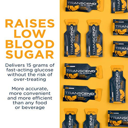 Transcend Glucose Gel Packs - Orange, 60 Pack (1.1oz Each) - FSA/HSA TranscendBuy Supplements Australia