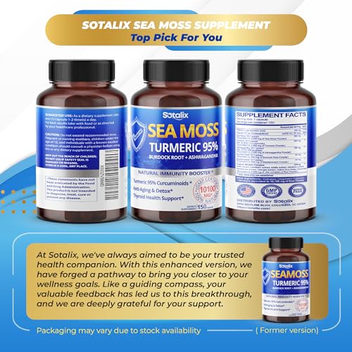 Sotalix Sea Moss Capsule 10100mg with Ashwagandha, Burdock Root, Bladderwrack SOTALIX SUPPLEMENTBuy Supplements Australia