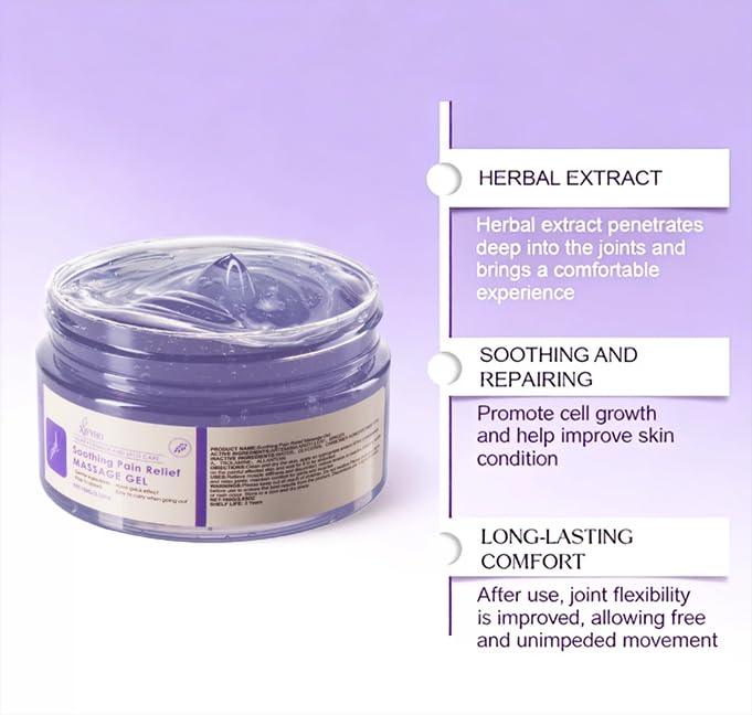 2 Tubes of Soothing Massage Gel, Suitable for Daily use - 3.53 oz. Provides Cooling Relief for Knees, Waist, Neck, Back, Shoulders, Hands, and feet. Contains Mugwort and Ginger extracts. XIFYHOBuy Supplements Australia