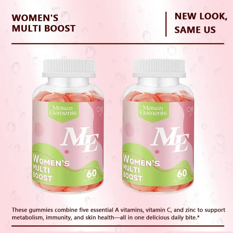 Methylated Multivitamin for Women Gummies，Inositol, Folate, Vitamins A C D3 E B12 K2, Herbal & Mineral Blend, Daily Vegan Gummy MOSEA ELEMENTSBuy Supplements Australia