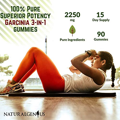 Fat Burning Gummies Pure Extract Garcinia Cambogia, Green Coffee, Raspberry Ketones NATURALGENIUSBuy Supplements Australia