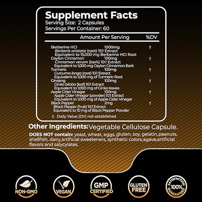 WELLNESS LABSRX Berberine Supplement 1500mg - Liposomal Berberine with Ceylon WELLNESS LABSRXBuy Supplements Australia