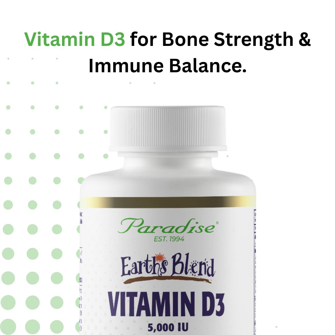 Paradise Herbs Earth's Blend Vitamin D3, Superfoods Base of Probiotics and Organic Alkalizing Greens, Veggies & Berries, 90 Vegetarian Capsules Paradise HerbsBuy Supplements Australia