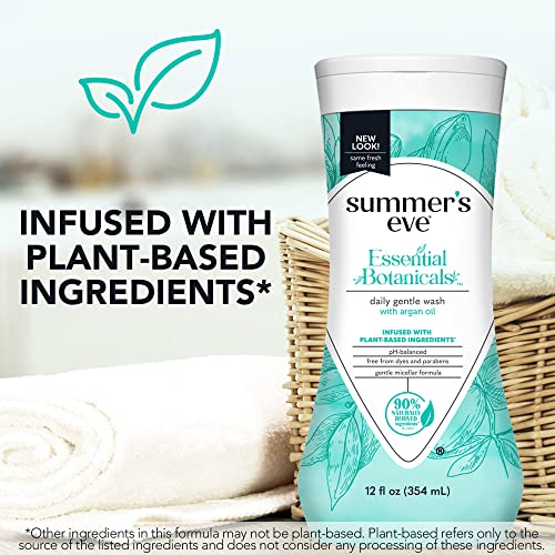 Summer's Eve Essential Botanicals Gentle Wash with Argan Oil, Removes Odor, pH balanced, 12 fl oz Summer's EveBuy Supplements Australia