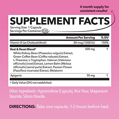 HAVASU NUTRITION Night Time Fat Burner Weight Loss Pills for Women