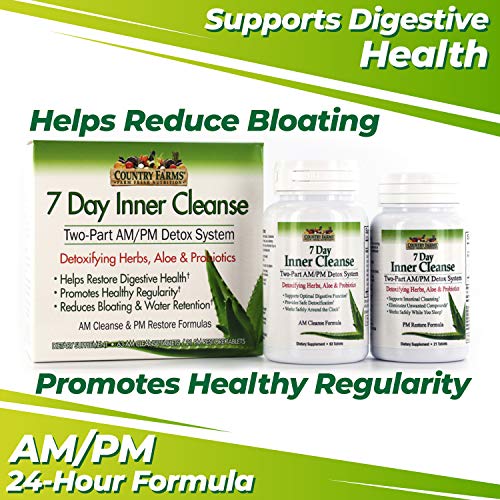 COUNTRY FARMS 7 Day Inner Cleanse, AM/PM Detox System, Detoxifying Herbs COUNTRY FARMSBuy Supplements Australia