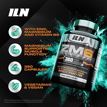 ZM6 - High Strength Zinc Magnesium Supplement - Zinc & Magnesium for Muscle Function Iron Labs NutritionBuy Supplements Australia