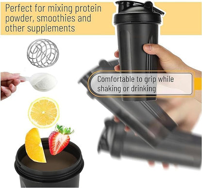 Shaker Bottle 12oz Protein Shaker Plastic Bottle for Pre & Post workout with Twist and Lock GenericBuy Supplements Australia
