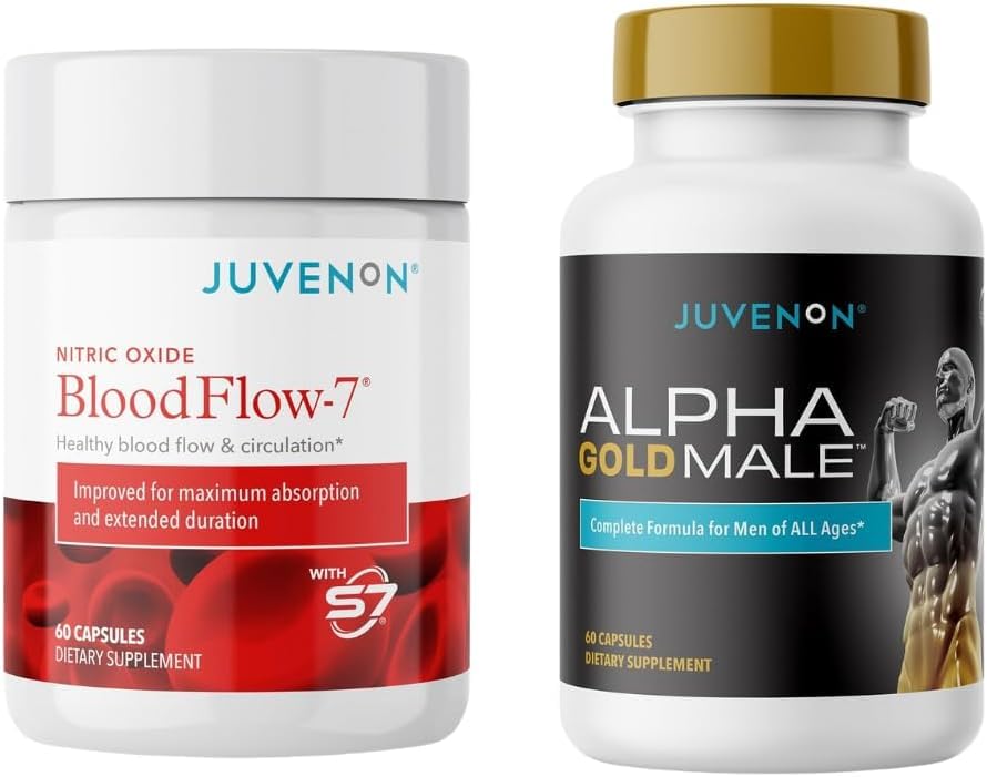 Juvenon Maximum Male BloodFlow-7 Nitric Oxide Supplement with Nitrosigine + Alpha Gold Male JuvenonBuy Supplements Australia