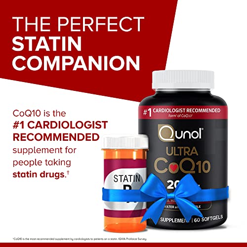 Qunol CoQ10 200mg Softgels, Ultra CoQ10 - Ultra High Absorption Coenzyme Q10 Supplem QunolBuy Supplements Australia